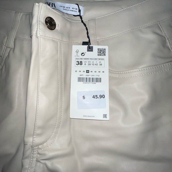 Zara Off-White Trousers - Picture 2 of 4